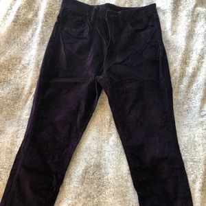 BLANKNYC Purple velvet jeans